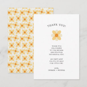 Little Daisy baby shower thank you note Card