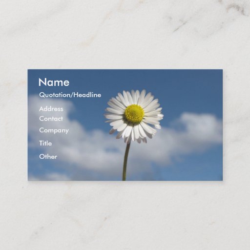 Customizable Little Daisy Business Card Templates