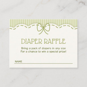 Little Daisy Diaper Raffle Enclosure Card