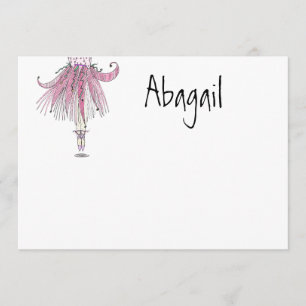 Little Dancer Number One Thank You Card