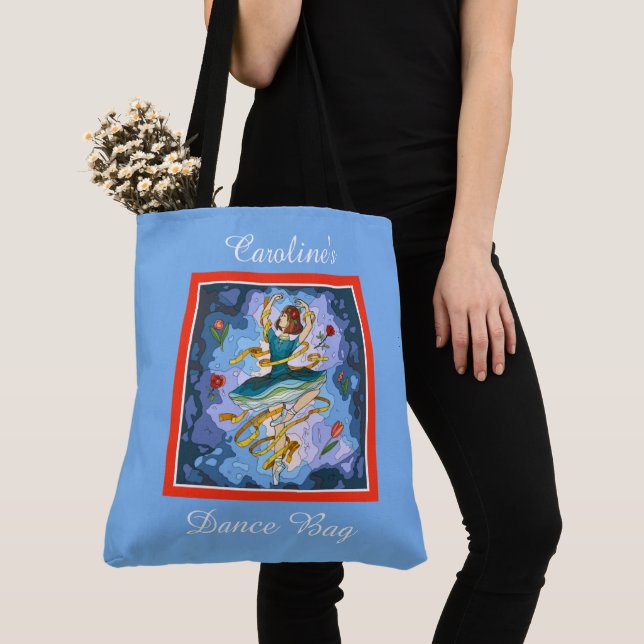 Little Dancer, Personalized Tote Bag (Close Up)