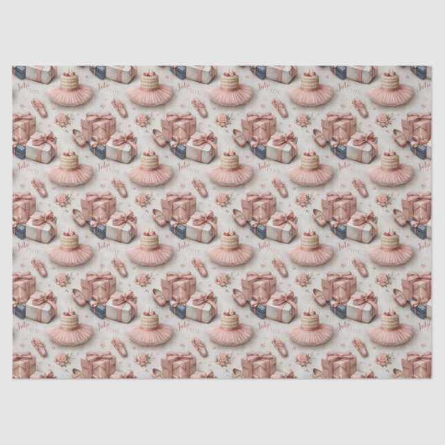 Little Dancer’s Tutu and Ballet Slipper  Tissue Paper (Front)