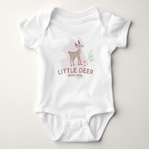 Little deer baby bodysuit cute deer animal baby bodysuit