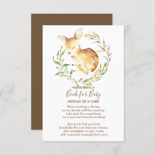 Little Deer Baby Shower Book for Baby Card