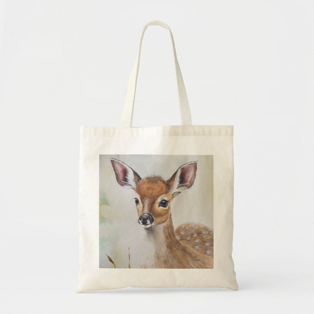 Little Deer & Red Squirrel Tote bag (Front)