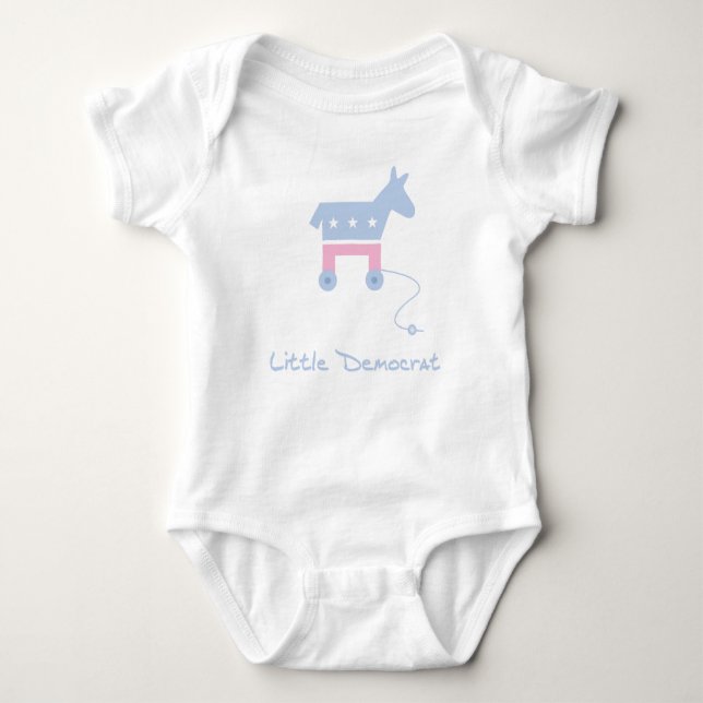 Little Democrat Baby Bodysuit (Front)