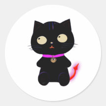 LITTLE DEMON CAT STICKER