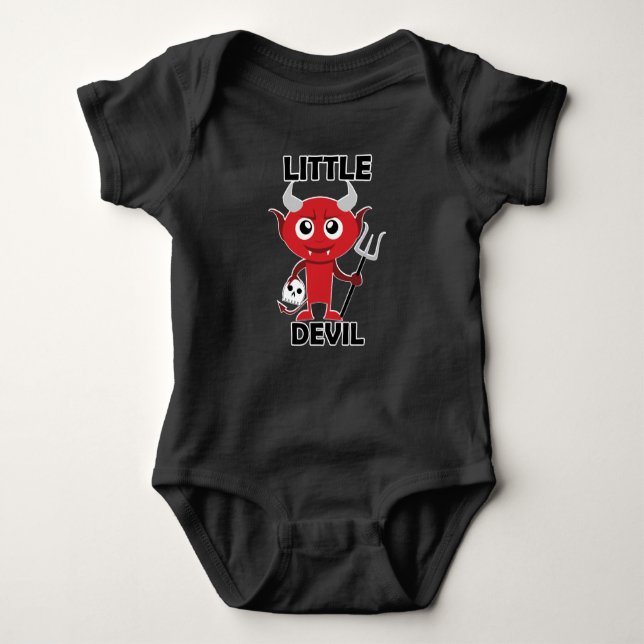Little Devil - Baby Jersey Bodysuit Baby Bodysuit (Front)