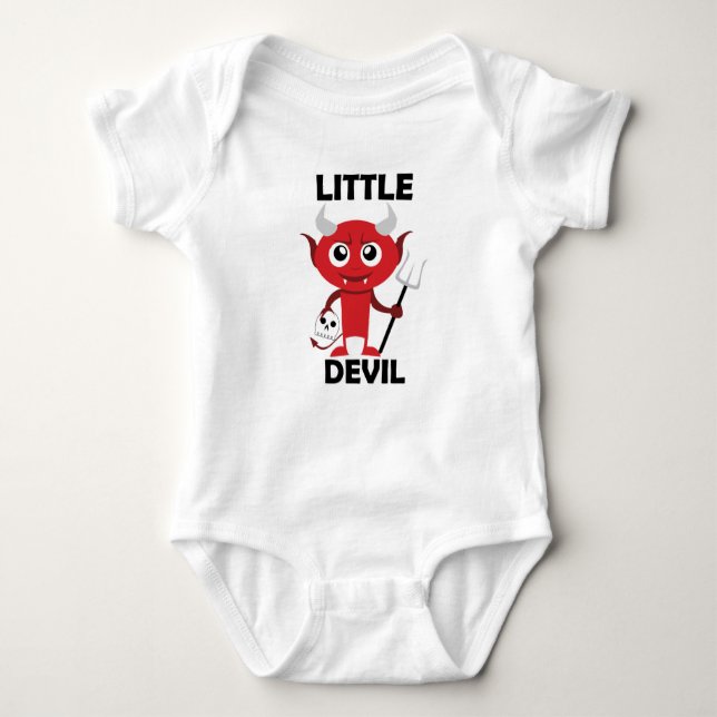 Little Devil - Baby Jersey Bodysuit Baby Bodysuit (Front)