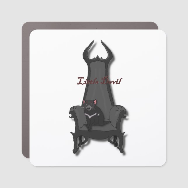 Little devil car magnet (Front)