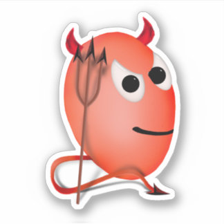 Little Devil, Deviled Egg Halloween Sticker