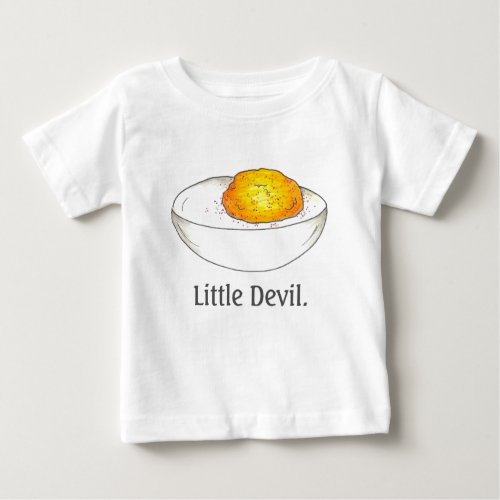 Little Devil Deviled Stuffed Egg Eggs Picnic Food Baby T_Shirt