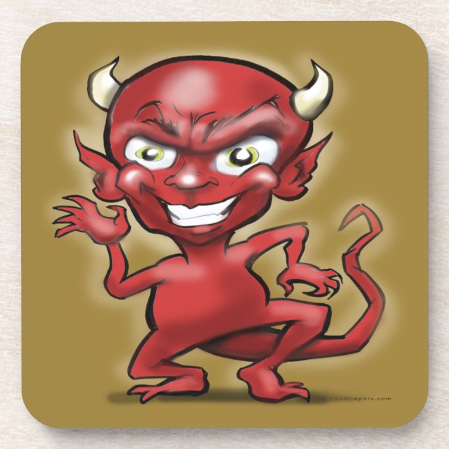Little Devil Drink Coaster (Front)