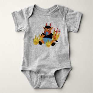 Little Devil Funny Baby Bodysuit - Artistic Cute