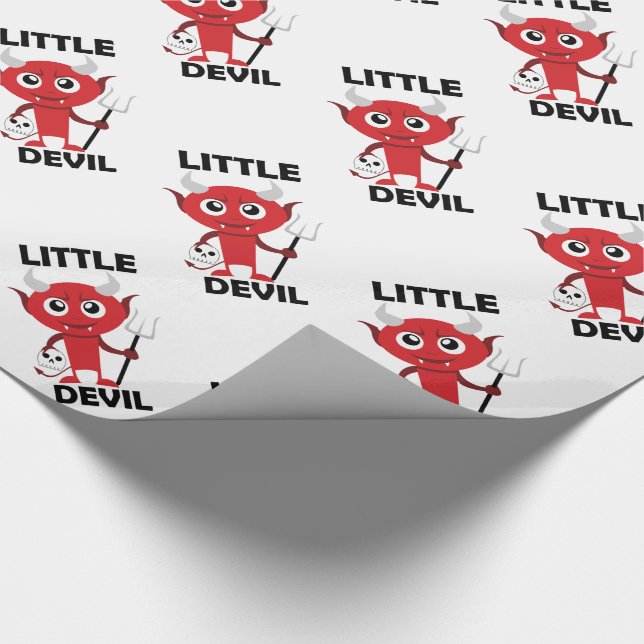 Little Devil - Glossy Wrapping Paper, 30" x 6' Paper (Corner)