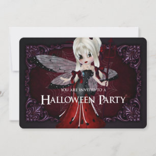 Little Devil Ladybug Fantasy Halloween Invite 2