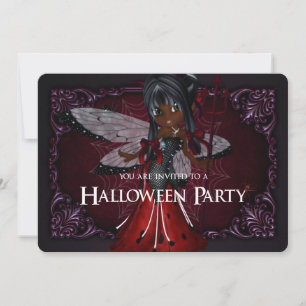 Little Devil Ladybug Fantasy Halloween Invite 4