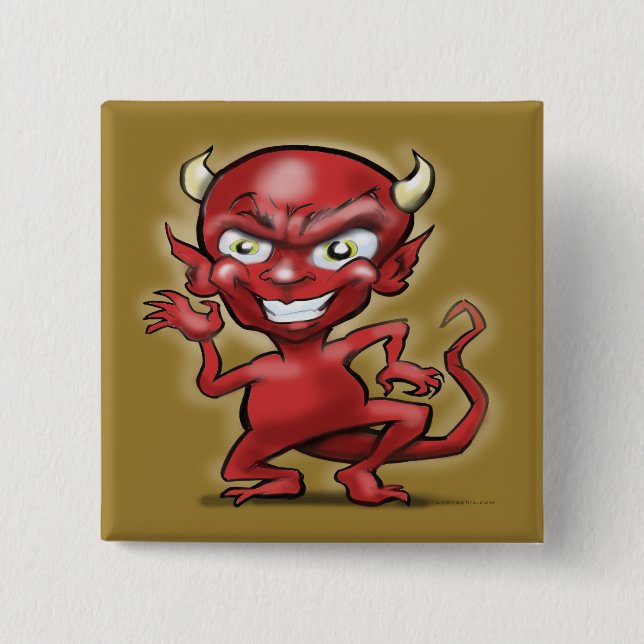 Little Devil Pinback Button (Front)