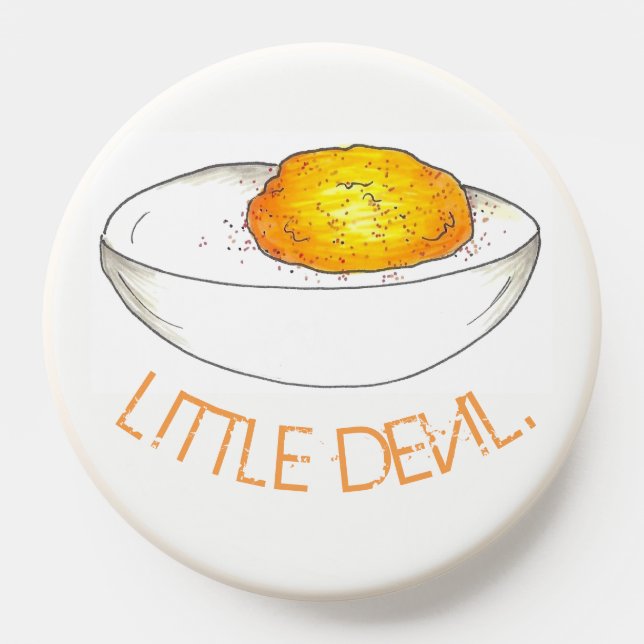 Little Devil Stuffed Cocktail Party Deviled Egg PopSocket (Popsocket)