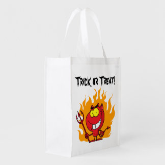 Little Devil Trick or Treat Grocery Bag