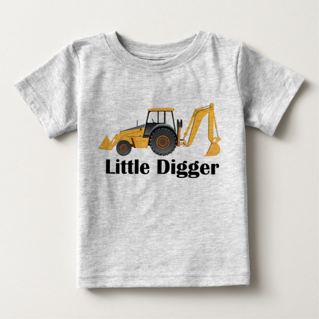 Little Digger - Baby Fine Jersey T-Shirt (Front)