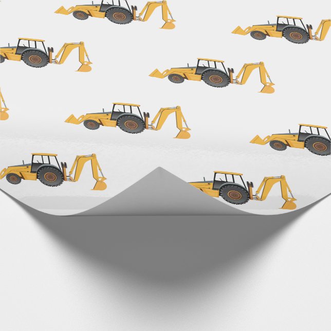 Little Digger - Glossy Wrapping Paper, 30" x 6' Paper (Corner)