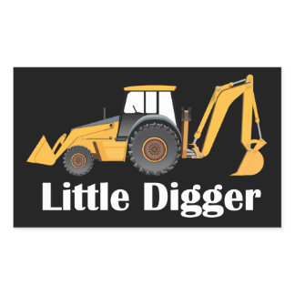 Little Digger - Rectangle Stickers, Glossy Rectangular Sticker