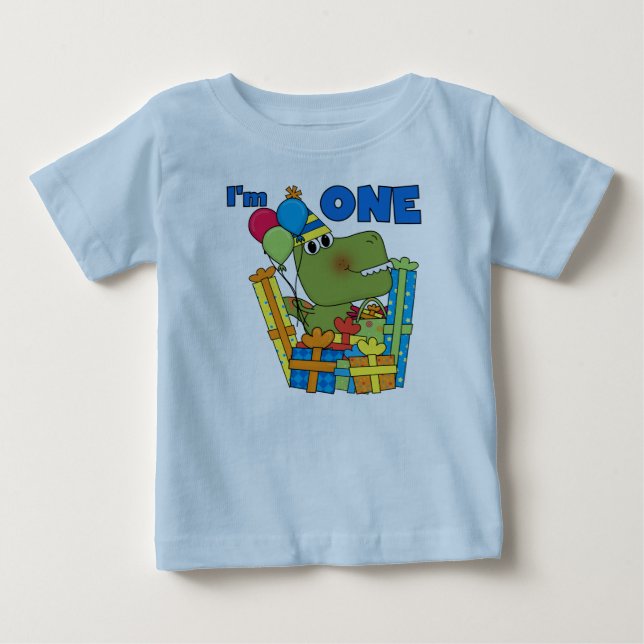 Little Dino 1st Birthday T shirts and Gifts (Front)