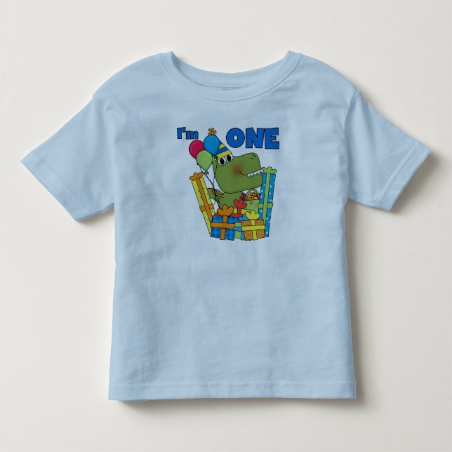 Little Dino 1st Birthday T shirts and Gifts (Front)