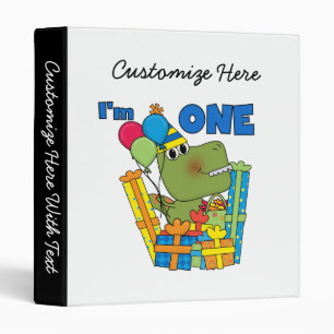 Little Dino 1st Birthday T shirts and Gifts Binder