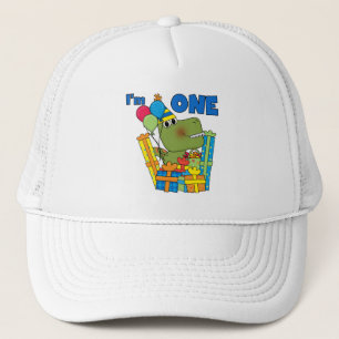 Little Dino 1st Birthday T shirts and Gifts Trucker Hat