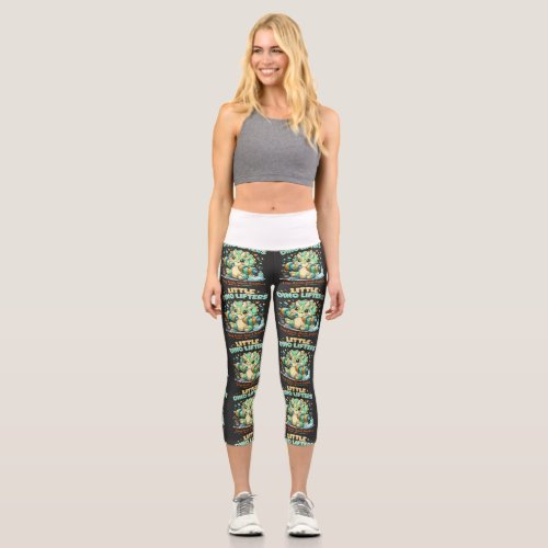 Little Dino Lifters 8KG | Tiny Arms Giant Goals Capri Leggings
