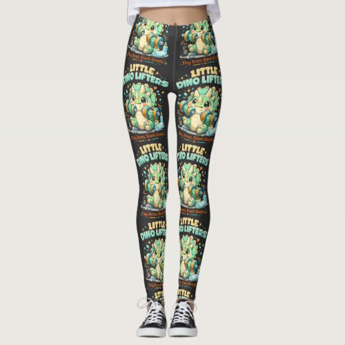Little Dino Lifters 8KG | Tiny Arms Giant Goals Leggings