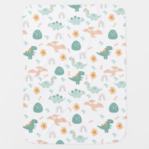 Little Dino Personlized kids Baby Blanket