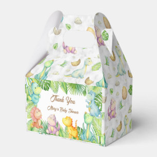Little Dinosaur Baby Shower Favor Boxes