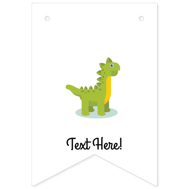 Little Dinosaur Bunting Flags (First Flag)
