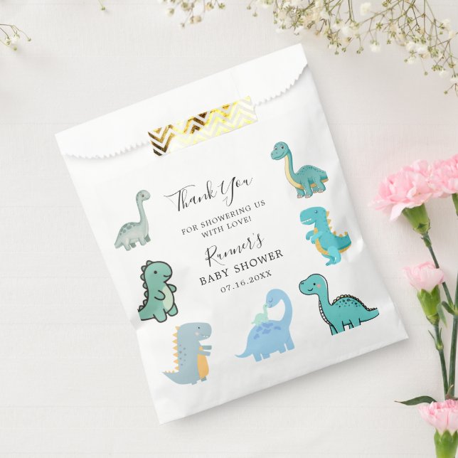Little Dinosaur Cute Baby Shower Favor Bag (Sealed)