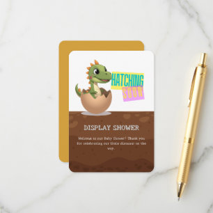 Little Dinosaur Hatching Soon Enclosure Card