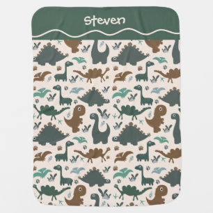 Little Dinosaurs Baby Blanket