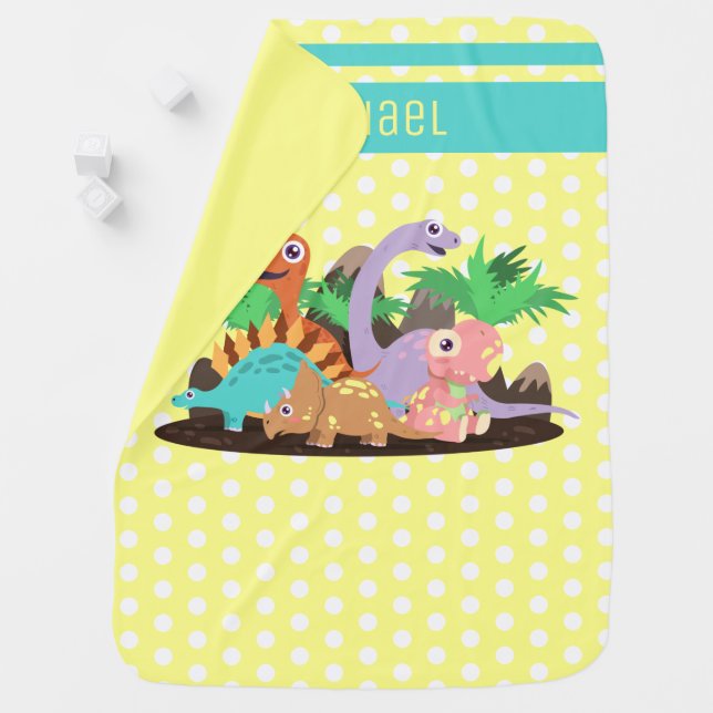 Little Dinosaurs Baby Blanket (In Situ)