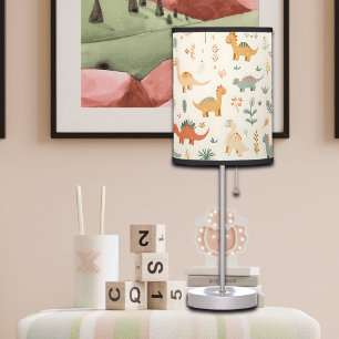 Little Dinosaurs Beige Neutral Tones Table Lamp
