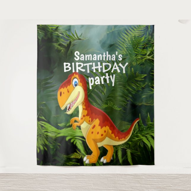  Little Dinosaur's Birthday Backdrop (Front)