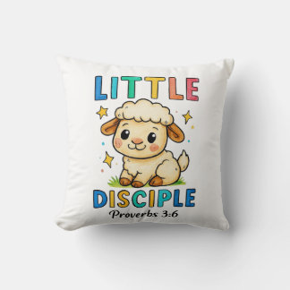 Little Disciple Proverbs 3:6 Throw Pillow