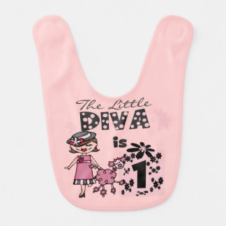 Little Diva 1st Birthday Bib