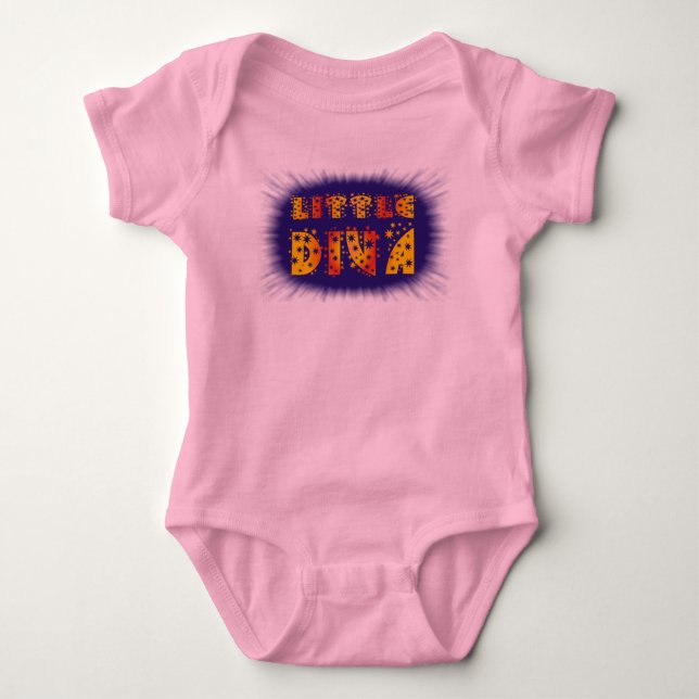 Little Diva (2) Baby Bodysuit (Front)