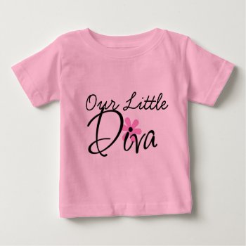 Little Diva Baby Tshirt by PersonalCustom at Zazzle