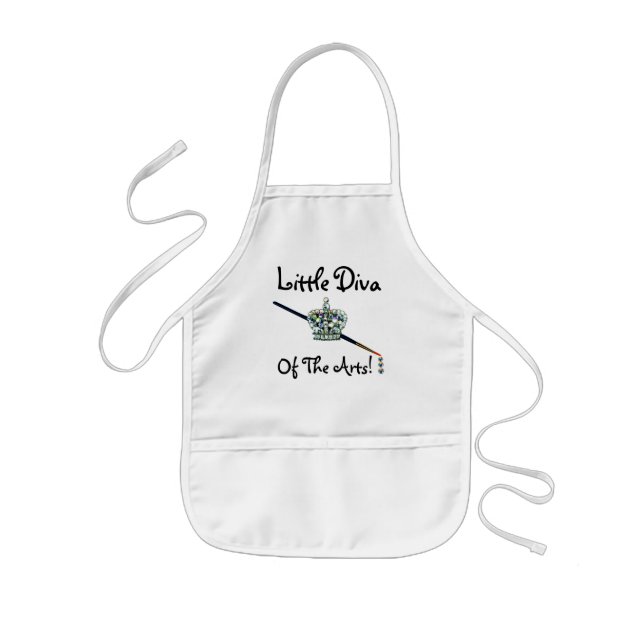 "Little Diva of the Arts!” Kids' Apron (Front)