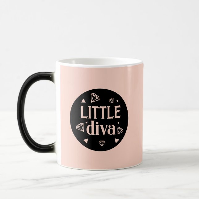 LITTLE DIVA Pastel Pink Mug For Divas (Left)