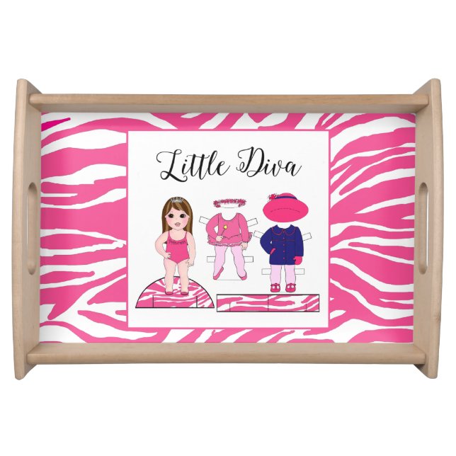 "Little Diva" Small Serving Tray (Front)