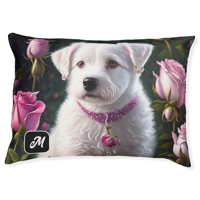 Little Dog And Rose Collection Pet Bed (Front)